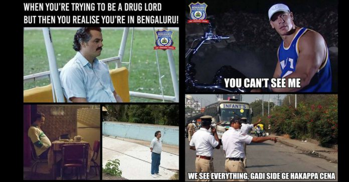 Bengaluru city police memes