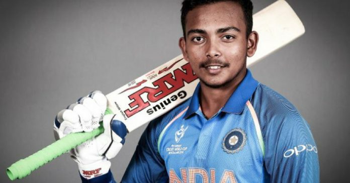 prithvi shaw