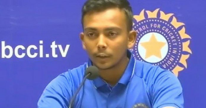 prithvi shaw facts