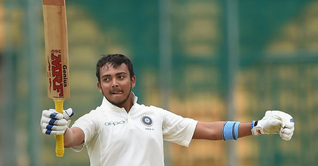 prithvi shaw facts