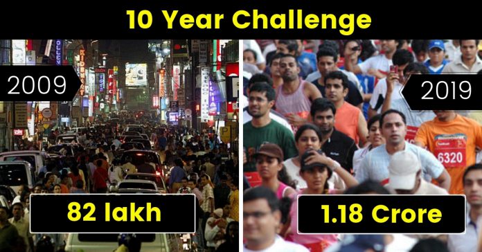 10 year challenge Bengaluru